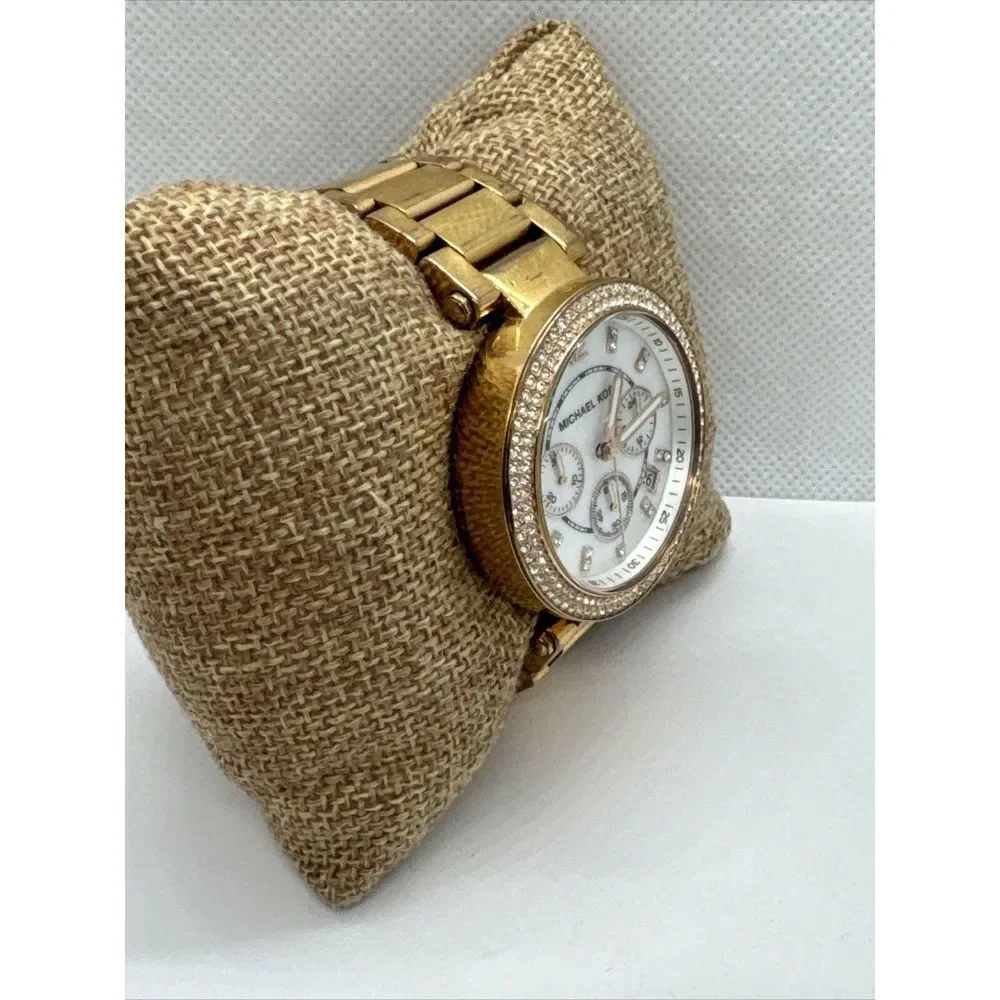 Michael Kors Parker MK5491 Women's Gold Stainless Steel Analog Dial Watch JNA410